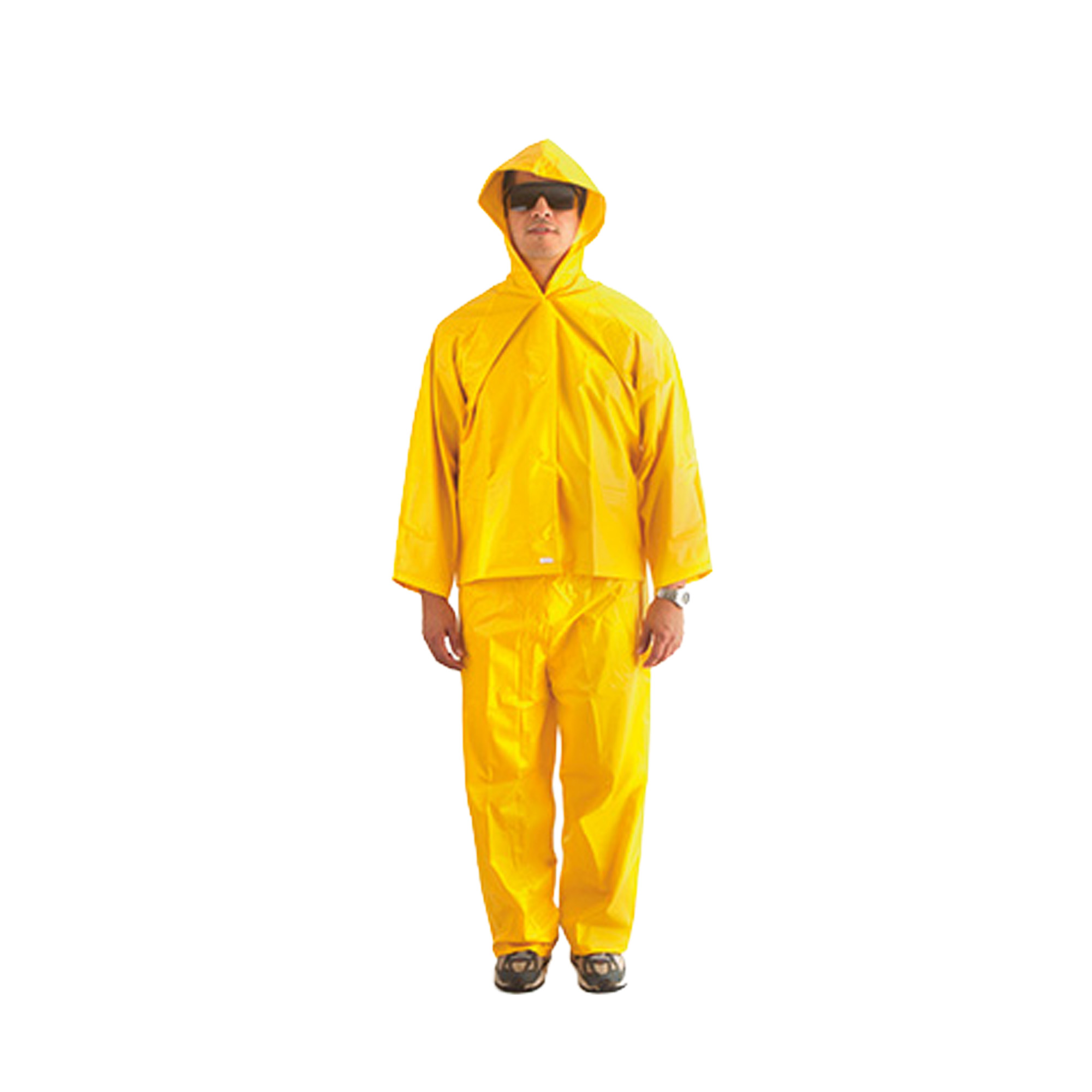 Impermeable 2 piezas broche con capucha