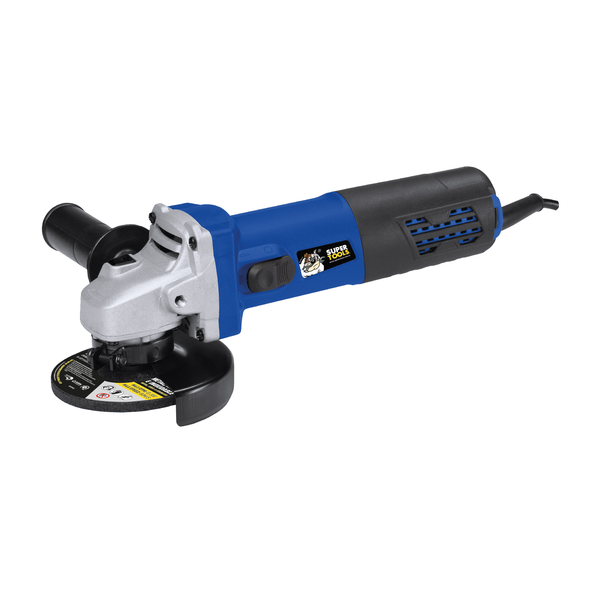 Pulidora Estándar 4″ 1/2, SUPERTOOLS 900 W cód 6698001
