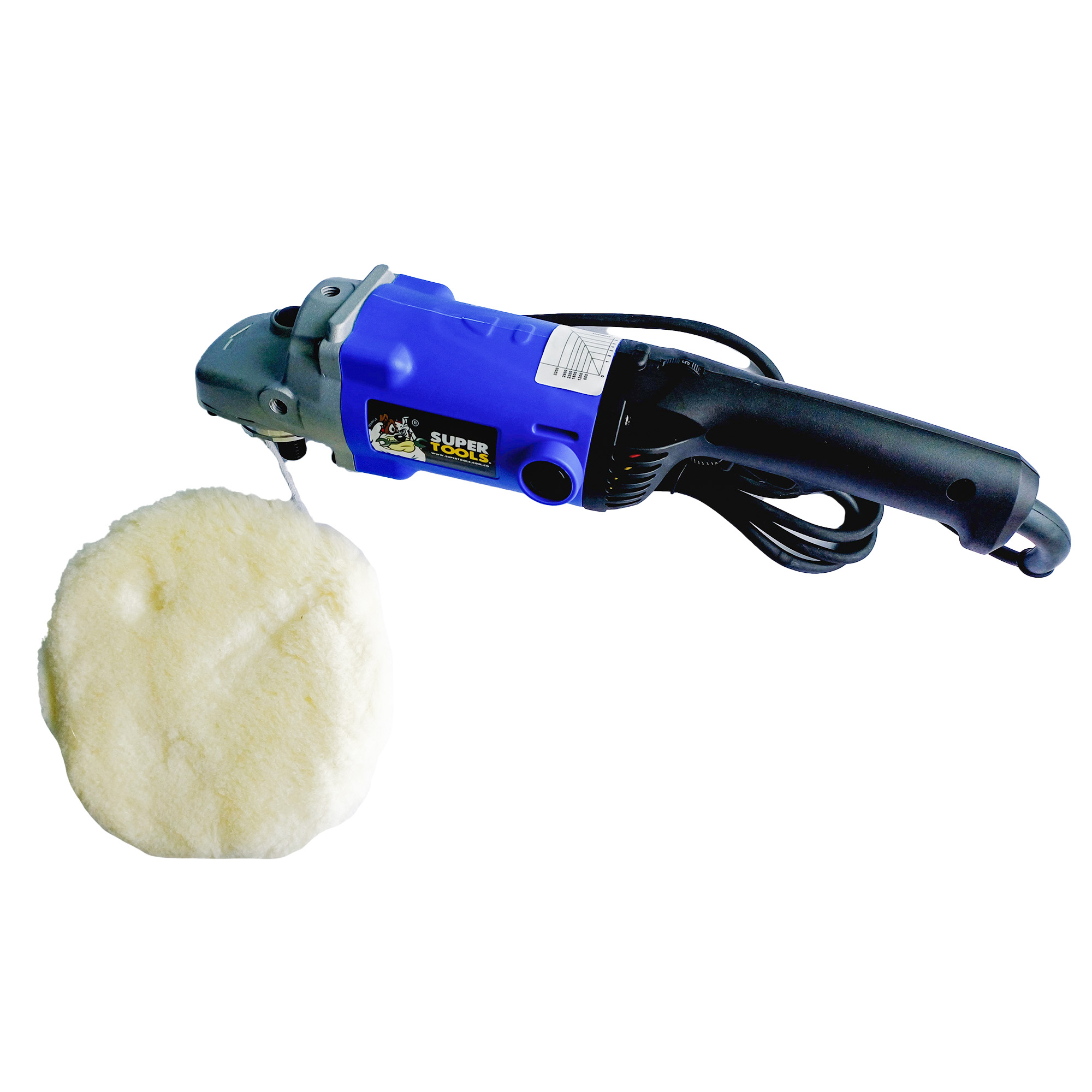 Polichadora 7″, SUPERTOOLS  1400 w cód 6698003